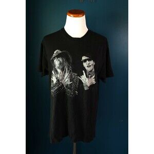 Rob Zombie Marilyn Manson - Twins of Evil, 2019 tour T-Shirt; Mens Size Large